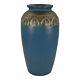 Monmouth Western Stoneware 1930s Arts And Crafts Pottery Blue Stoneware Vase