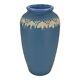 Monmouth Western Stoneware 1930s Arts And Crafts Pottery Matte Blue Vase