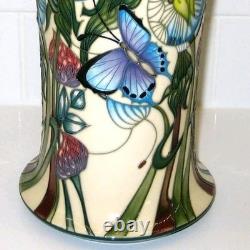 Moorcroft LG Butterfly Vase 158/8 Purple Hairstreak by Emma Bossons MINT