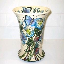 Moorcroft LG Butterfly Vase 158/8 Purple Hairstreak by Emma Bossons MINT
