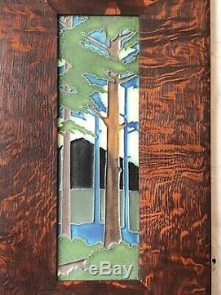 Motawi Pottery Tile Pine Quarter Sawn Oak Frame Arts & Crafts craftsman Artwork