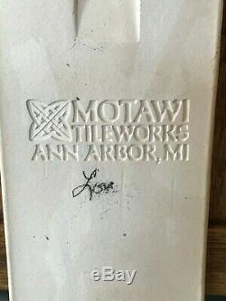 Motawi Tileworks Ann Arbor MI 4x12 Calla Lily Flower MINT Signed Arts Crafts