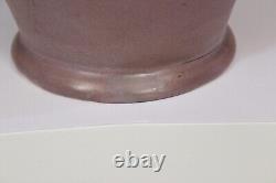 Muncie Matt Pottery Vase Green & Mauve Arts & Crafts Vintage Large 9