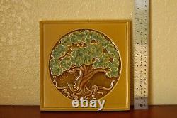 NICE New Rookwood Pottery Arts & Crafts Tree of Life Decorative Tile from 2012