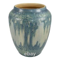 Newcomb College 1913 Arts and Crafts Pottery Scenic Moss Laden Trees Vase Bailey