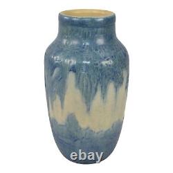 Newcomb College 1917 Arts and Crafts Pottery Blue Mossy Trees Vase (Simpson)