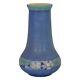 Newcomb College 1924 Arts And Crafts Art Pottery Blue Floral Vase 214 (irvine)