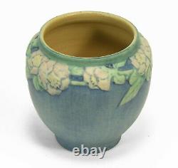 Newcomb College Pottery 1922 AFS 4.5 rose vase Arts & Crafts matte blue green