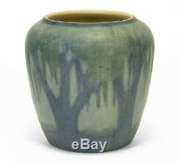 Newcomb College Pottery 4.75 moon moss oak tree landscape vase Arts & Crafts