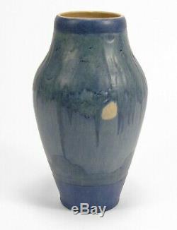 Newcomb College Pottery 8.25 oak tree moon moss landscape vase Arts & Crafts