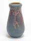 Newcomb College Pottery Maple Seed Leaf Vase Arts & Crafts Matte Blue Green Pink