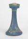 Newcomb College Pottery Matte Blue Green Holly Candlestick Si 1923 Arts & Crafts