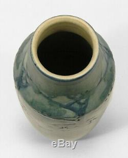 Newcomb College Pottery transitional 8 pine tree landscape vase Arts & Crafts