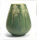 Newcomb College Pottery Transitional Floral Vase Matte Blue Green Arts & Crafts
