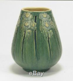 Newcomb College Pottery transitional floral vase matte blue green Arts & Crafts