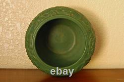 Nice Antique Weller Pottery Arts Crafts Early Breton Matte Green Bowl Jardiniere