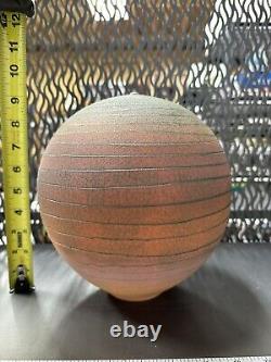 Nicholas Bernard Signed Eames Era Yellow Ceramic Studio Pottery Vase 9LARGE A16