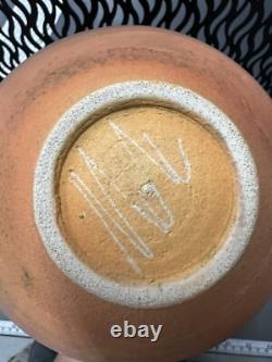 Nicholas Bernard Signed Eames Era Yellow Ceramic Studio Pottery Vase 9LARGE A16