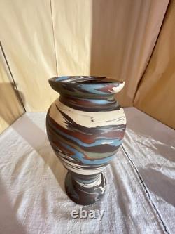 Niloak Mission Swirl 10 1/4 Pottery Vase-2nd Art Mark-Arts & Crafts-Benton AR