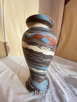 Niloak Mission Swirl 10 1/4 Pottery Vase-2nd Art Mark-Arts & Crafts-Benton AR