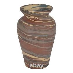 Niloak Mission Swirl 1925-30s Vintage Arts And Crafts Pottery Brown Vase