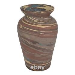 Niloak Mission Swirl 1925-30s Vintage Arts And Crafts Pottery Brown Vase