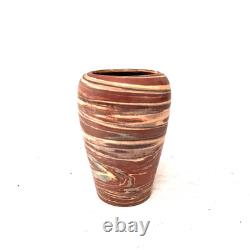 Niloak Mission Swirl Art Pottery Vase Marbled Arts Crafts Mission Ware USA