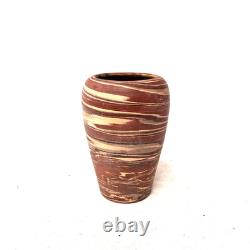 Niloak Mission Swirl Art Pottery Vase Marbled Arts Crafts Mission Ware USA