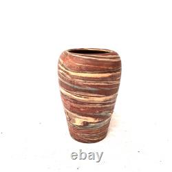 Niloak Mission Swirl Art Pottery Vase Marbled Arts Crafts Mission Ware USA