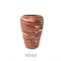 Niloak Mission Swirl Art Pottery Vase Marbled Arts Crafts Mission Ware USA