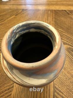 Niloak Mission Swirl Pottery Vase Arts & Crafts Era 6.25 H X 3.5 W Paper Label