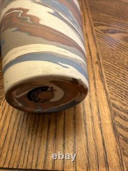 Niloak Mission Swirl Pottery Vase Arts & Crafts Era 6.25 H X 3.5 W Paper Label