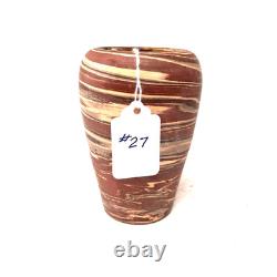Niloak Mission Swirl Vase Arts & Crafts Art Pottery Mission Ware Antique USA