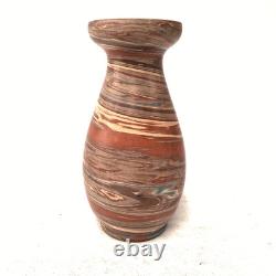 Niloak Mission Swirl Vase Marbled Clay Arts & Crafts Pottery Vintage