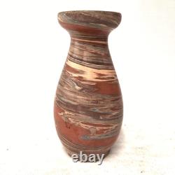 Niloak Mission Swirl Vase Marbled Clay Arts & Crafts Pottery Vintage