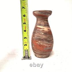 Niloak Mission Swirl Vase Marbled Clay Arts & Crafts Pottery Vintage Niloak Mission Swirl Vase Marbled Clay Arts & Crafts Pottery Vintage