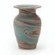 Niloak Pottery Mission Ware 4.25 Brown Blue Gray Swirl Vase Arts & Crafts