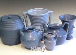Old Vintage Pottery Vase Arts & Crafts Flambe Hand Turned Mystery Studio
