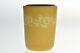Overbeck Pottery 1911-55 Arts And Crafts Yellow Brown Carved Tumbler Pencil Vase