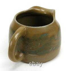 Overbeck Pottery landscape panel 9x5 pitcher matte green arts & crafts