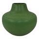 Owens Early 1900s Vintage Arts And Crafts Pottery Matte Green Ceramic Vase 52