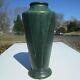 Peters & Reed 1920s Zane Pottery Shadow Ware Matte Green Arts Crafts Design Vase