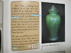 PETERS & REED 1920s ZANE POTTERY SHADOW WARE MATTE GREEN ARTS CRAFTS DESIGN VASE