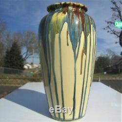 PETERS and REED SHADOW WARE POTTERY VASE 1920's ANTIQUE ARTS CRAFTS DECO VINTAGE