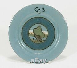 PRP Saturday Evening Girls Paul Revere Pottery landscape plate arts & crafts SEG