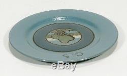 PRP Saturday Evening Girls Paul Revere Pottery landscape plate arts & crafts SEG