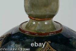 Pair Early 15 Arts & Crafts Royal Doulton Vases