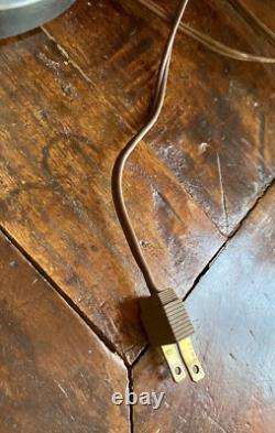 Pair MCM Brutalist Lamps Bronze Pottery Arts & Crafts Unprecedented