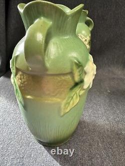 Pair Of Vintage Roseville Gardenia Urn VASES Pair 6 ARTS & CRAFTS Pottery 40's