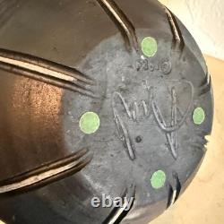 Pair of Studio art pottery vases created by the artist Amil